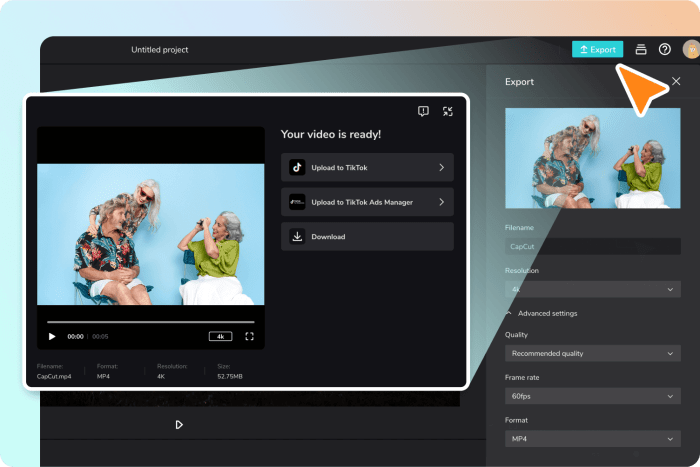 Tips menambahkan teks dan stiker di video capcut