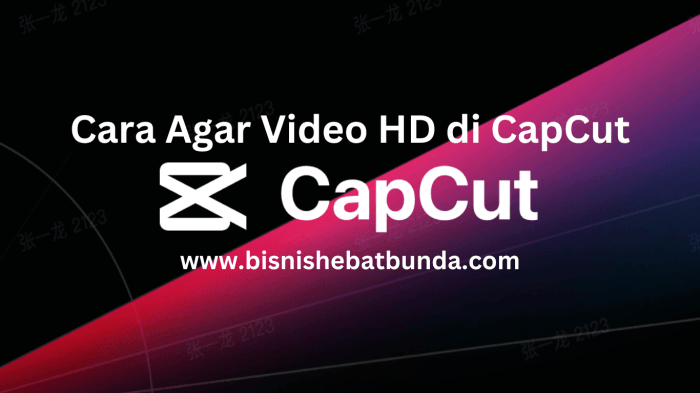 Tutorial ekspor video capcut kualitas hd