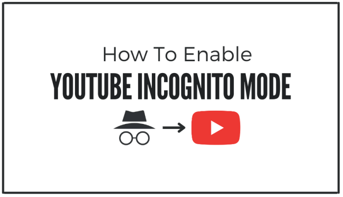 Tutorial menggunakan mode samaran incognito youtube