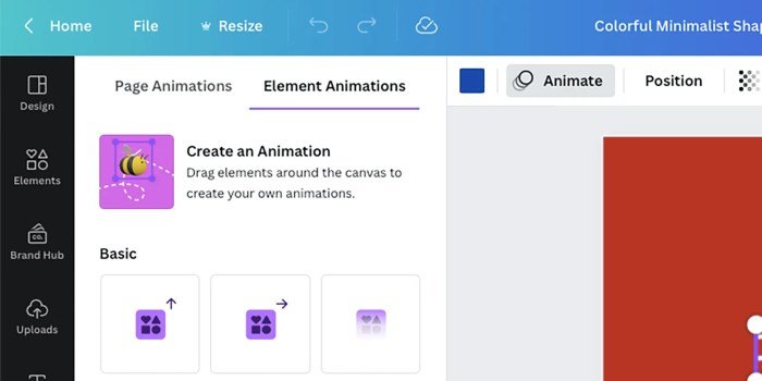 Panduan menggunakan fitur animate di canva