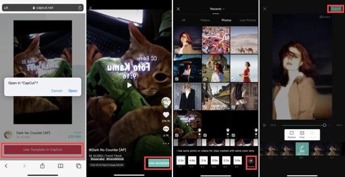 Panduan menggunakan template capcut viral