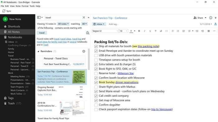 Evernote: tagging & notebook biar catatan gampang dicari