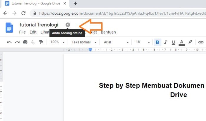 Tips menggunakan google docs mode offline