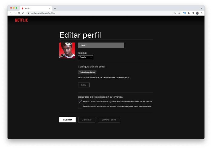 Panduan membuat mengelola profil pengguna berbeda netflix