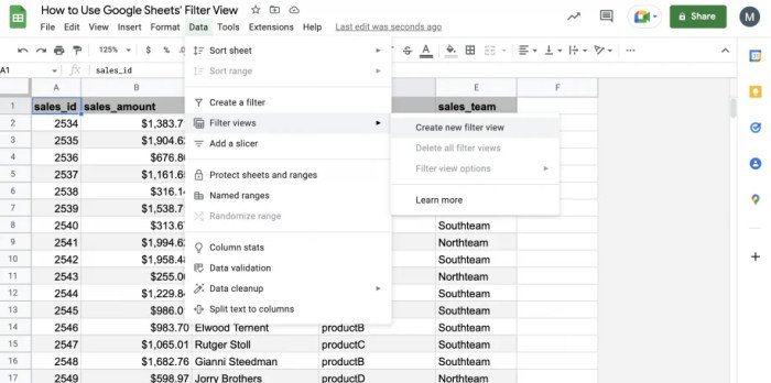 Google Sheets: filter data cerdas untuk analisis cepat